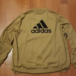 Plus Size Tan Adidas Track Jacket